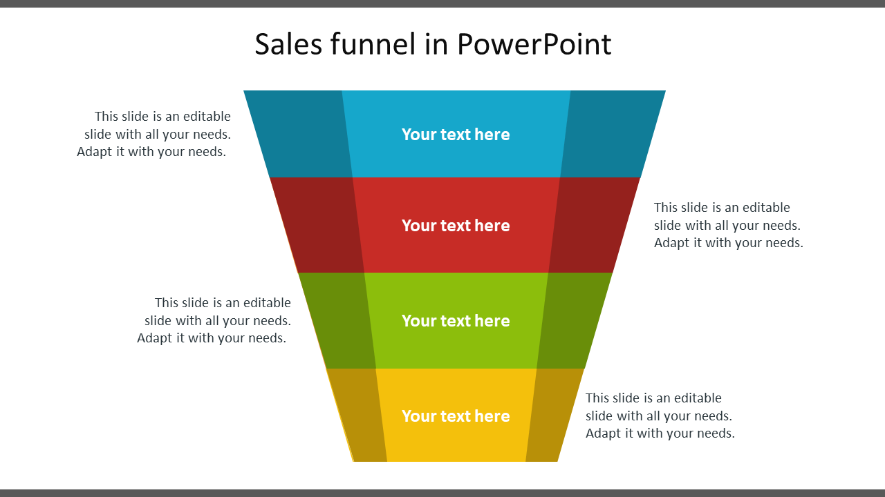 Use Sales Funnel Template PowerPoint Presentation